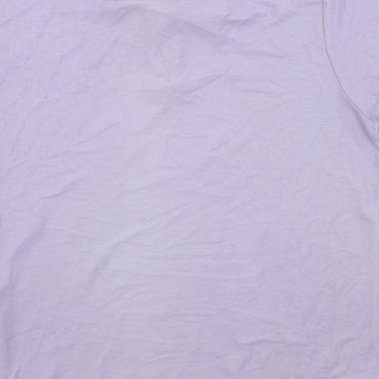 Atlantic Bay Mens Purple Batik Jersey  Polo Size L