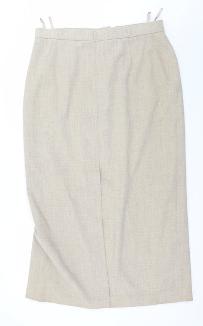 Hirsch Womens Ivory   Straight & Pencil Skirt Size 20