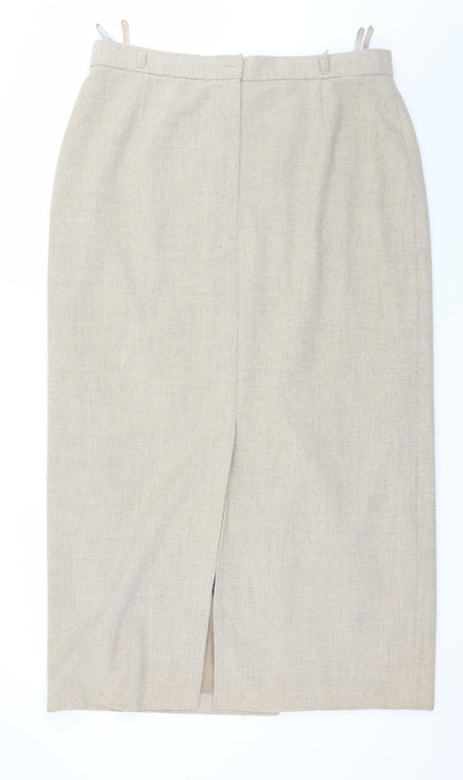 Hirsch Womens Ivory   Straight & Pencil Skirt Size 20