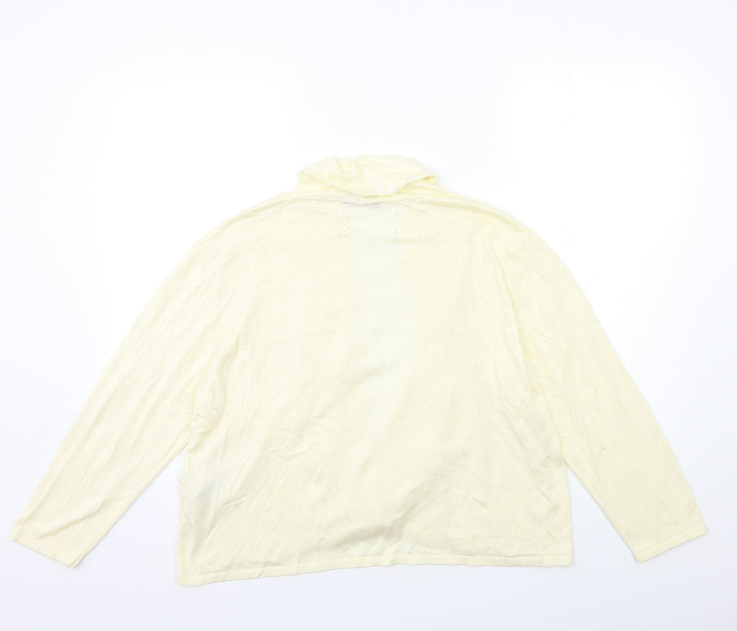 Womens UK Size XL Marks and Spencer Beige Cardigan Jumper