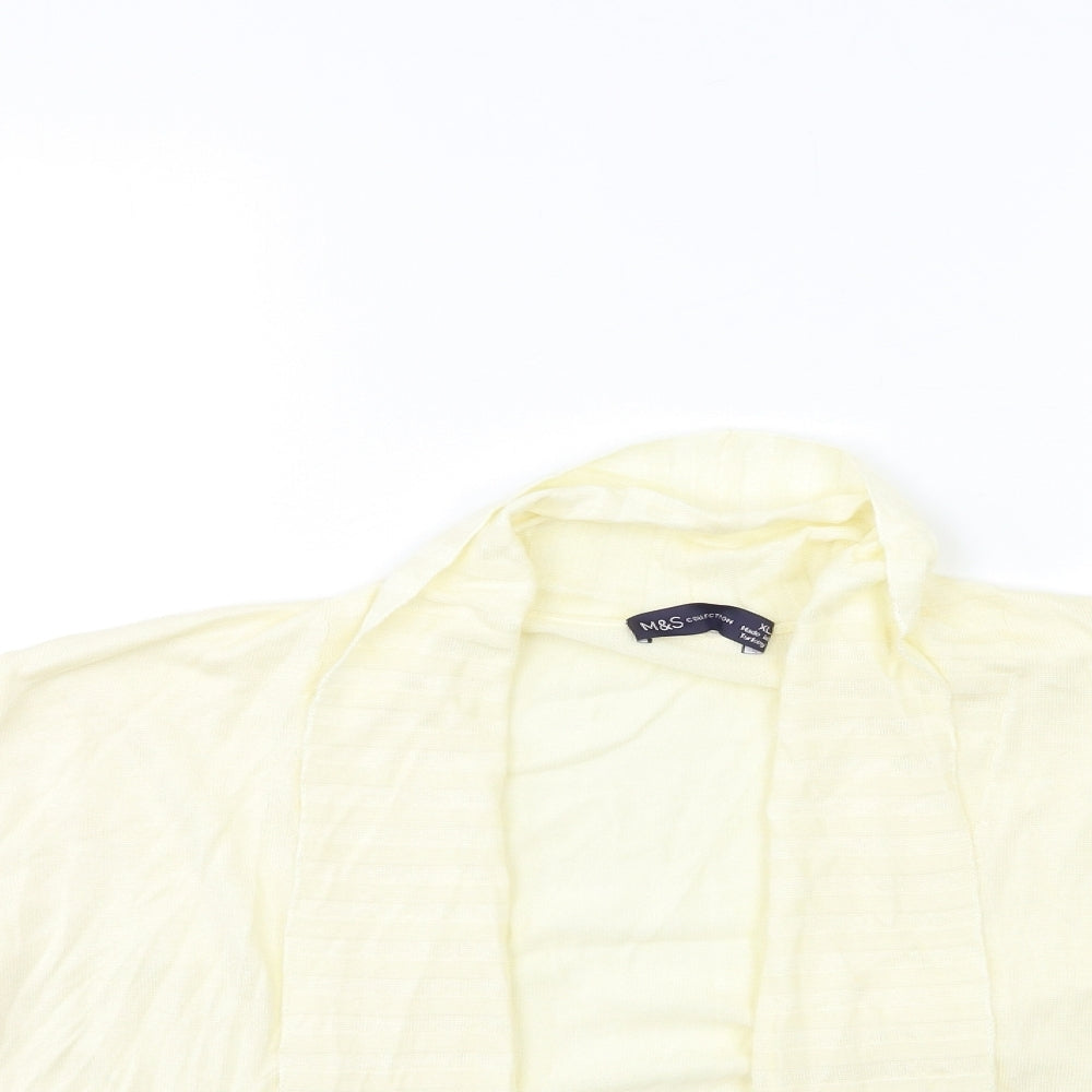 Womens UK Size XL Marks and Spencer Beige Cardigan Jumper