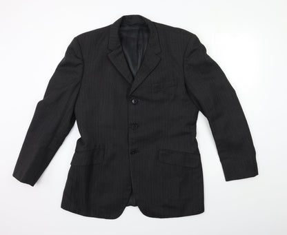 Mens UK Size 38 Preworn Regular Black Suit Jacket