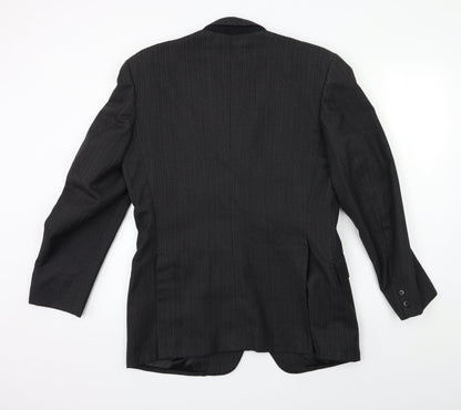 Mens UK Size 38 Preworn Regular Black Suit Jacket