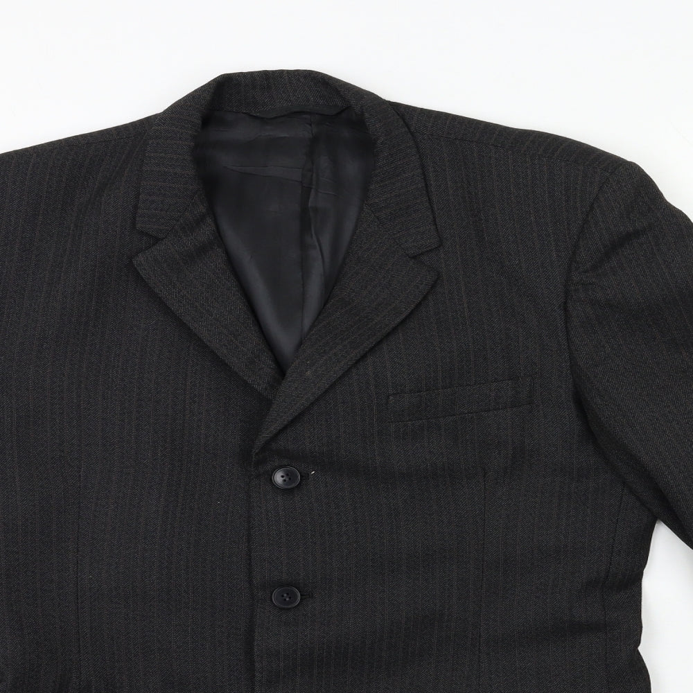 Mens UK Size 38 Preworn Regular Black Suit Jacket