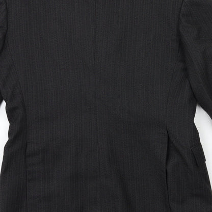 Mens UK Size 38 Preworn Regular Black Suit Jacket