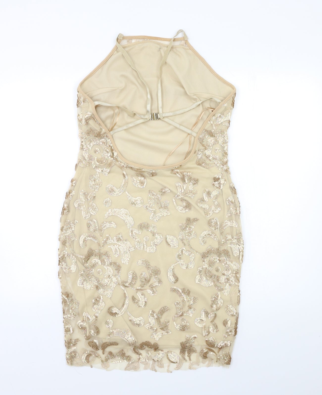 Nanana Womens Beige Floral  Bodycon  Size 10