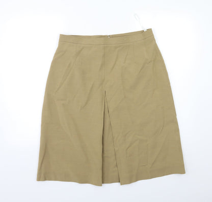 F&F Womens Beige   A-Line Skirt Size 14