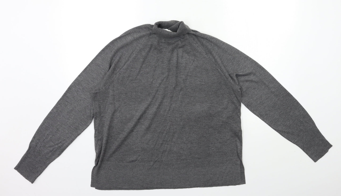 Womens UK Size S Zara Grey Pullover Jumper