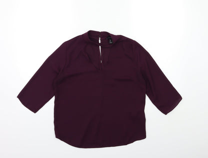 Atmosphere Womens Purple   Basic Blouse Size 8