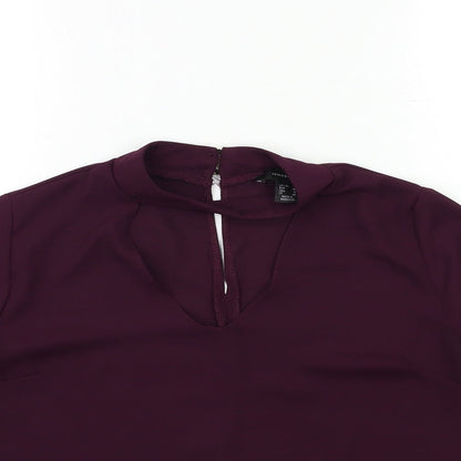 Atmosphere Womens Purple   Basic Blouse Size 8
