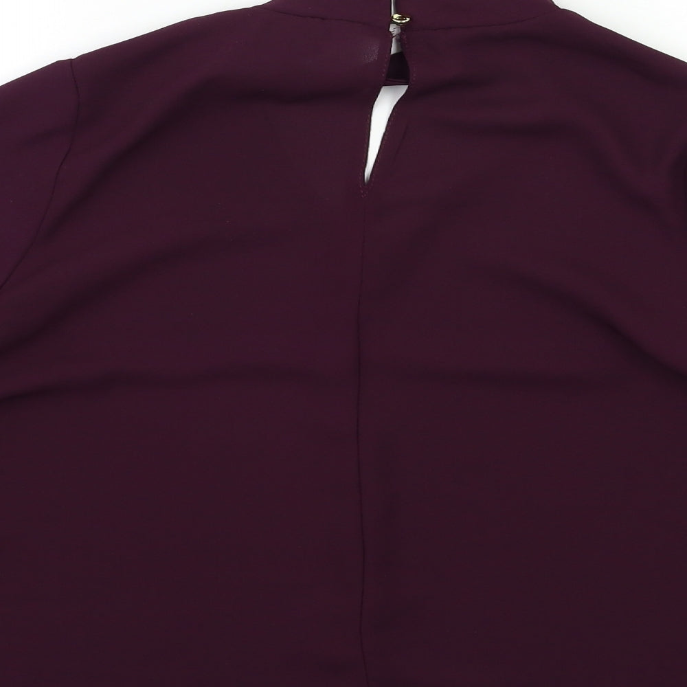 Atmosphere Womens Purple   Basic Blouse Size 8