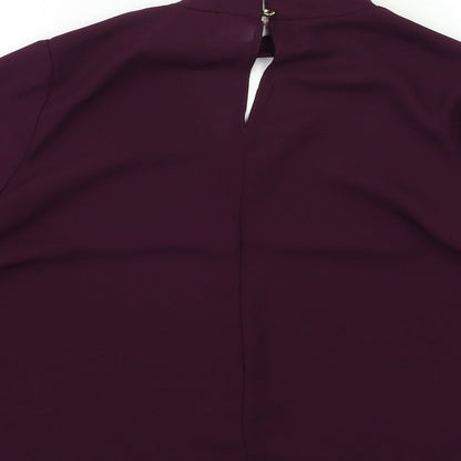 Atmosphere Womens Purple   Basic Blouse Size 8