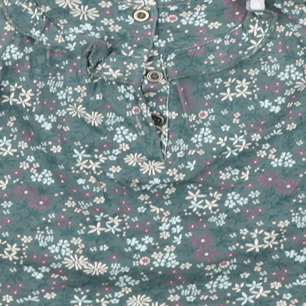 George Girls Green Floral  A-Line  Size 3-6 Months