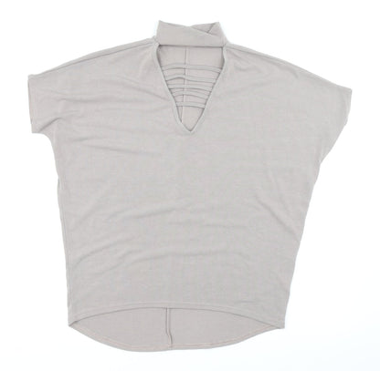 Womens UK Size 6 Select Brown Basic T-Shirt