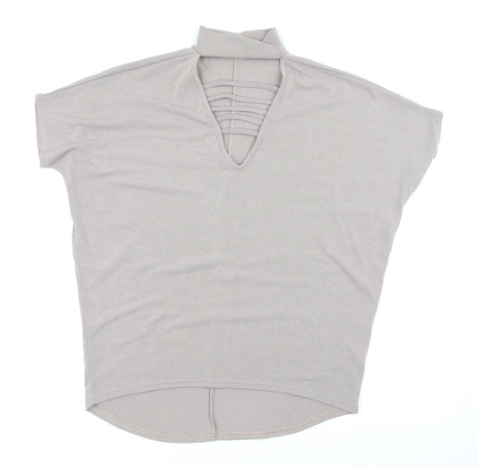 Womens UK Size 6 Select Brown Basic T-Shirt