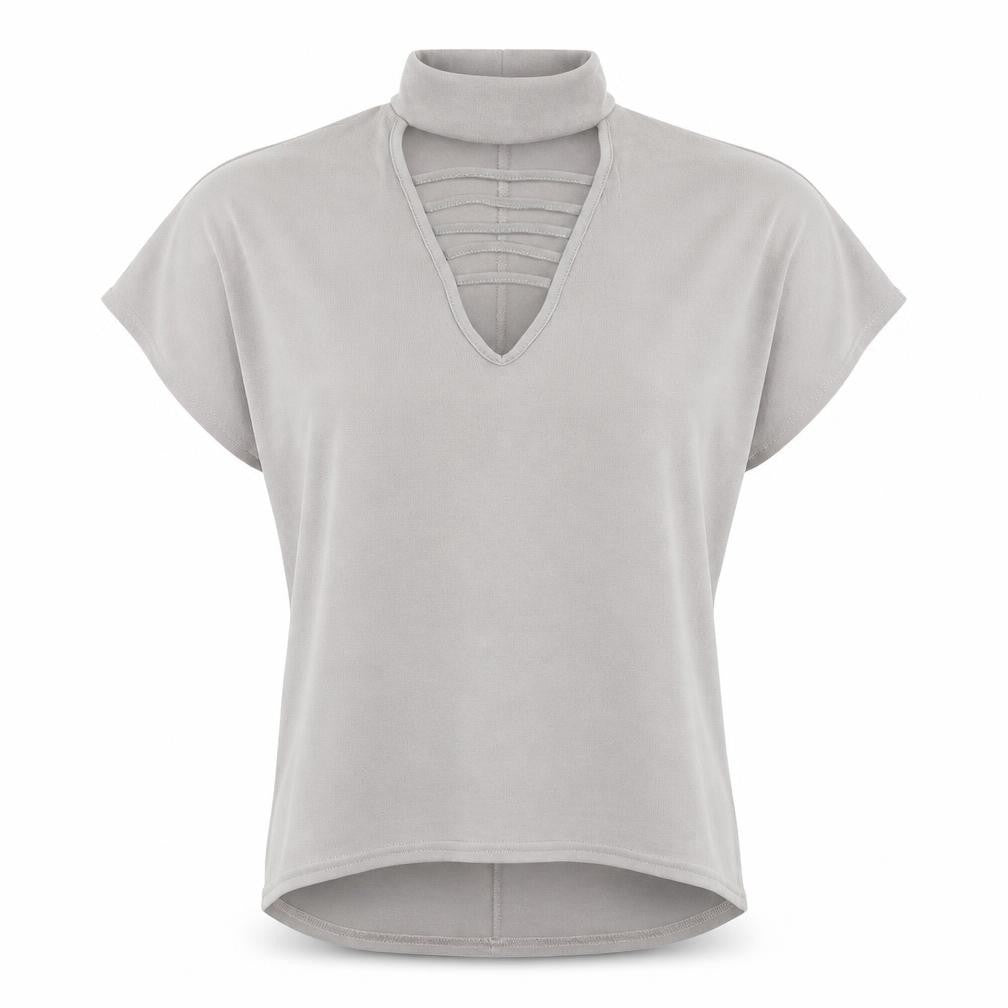 Womens UK Size 6 Select Brown Basic T-Shirt
