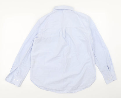 Mens UK Size S H&M Blue  Button-Up Long Sleeve Casual Shirt