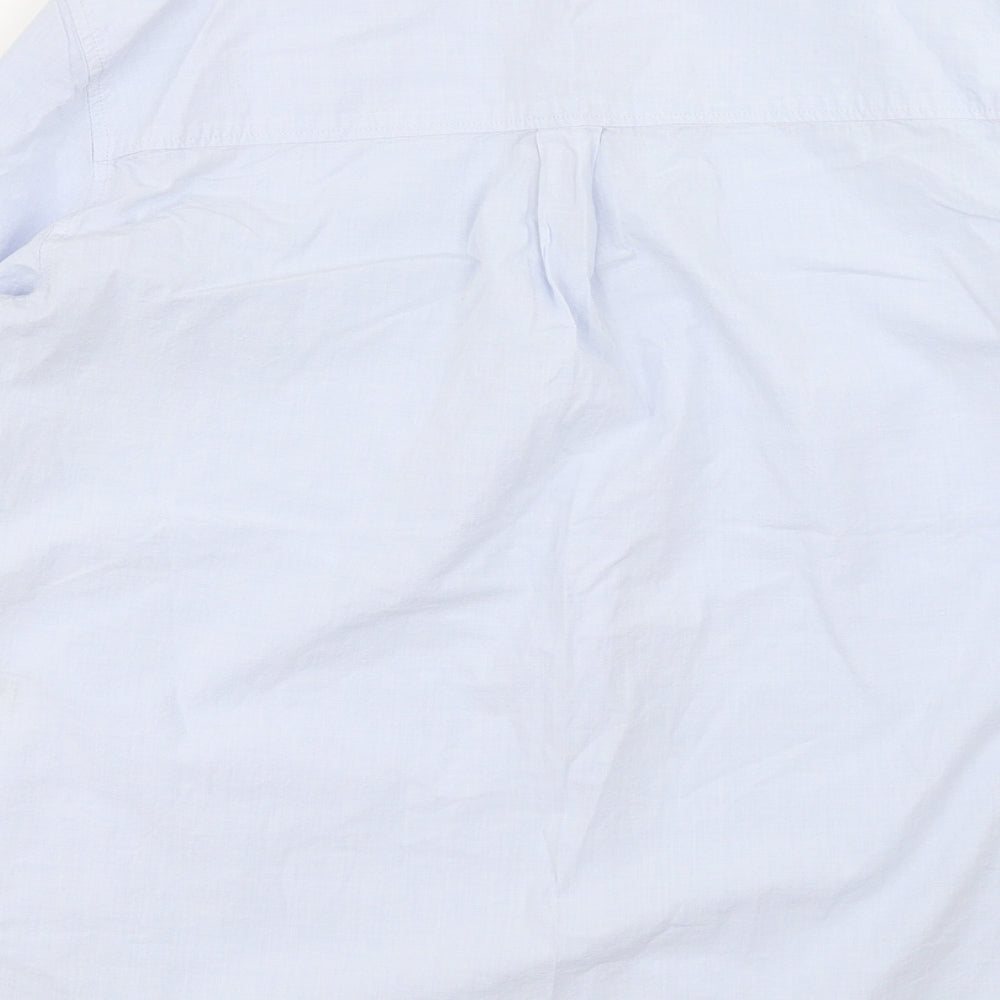 Mens UK Size S H&M Blue  Button-Up Long Sleeve Casual Shirt