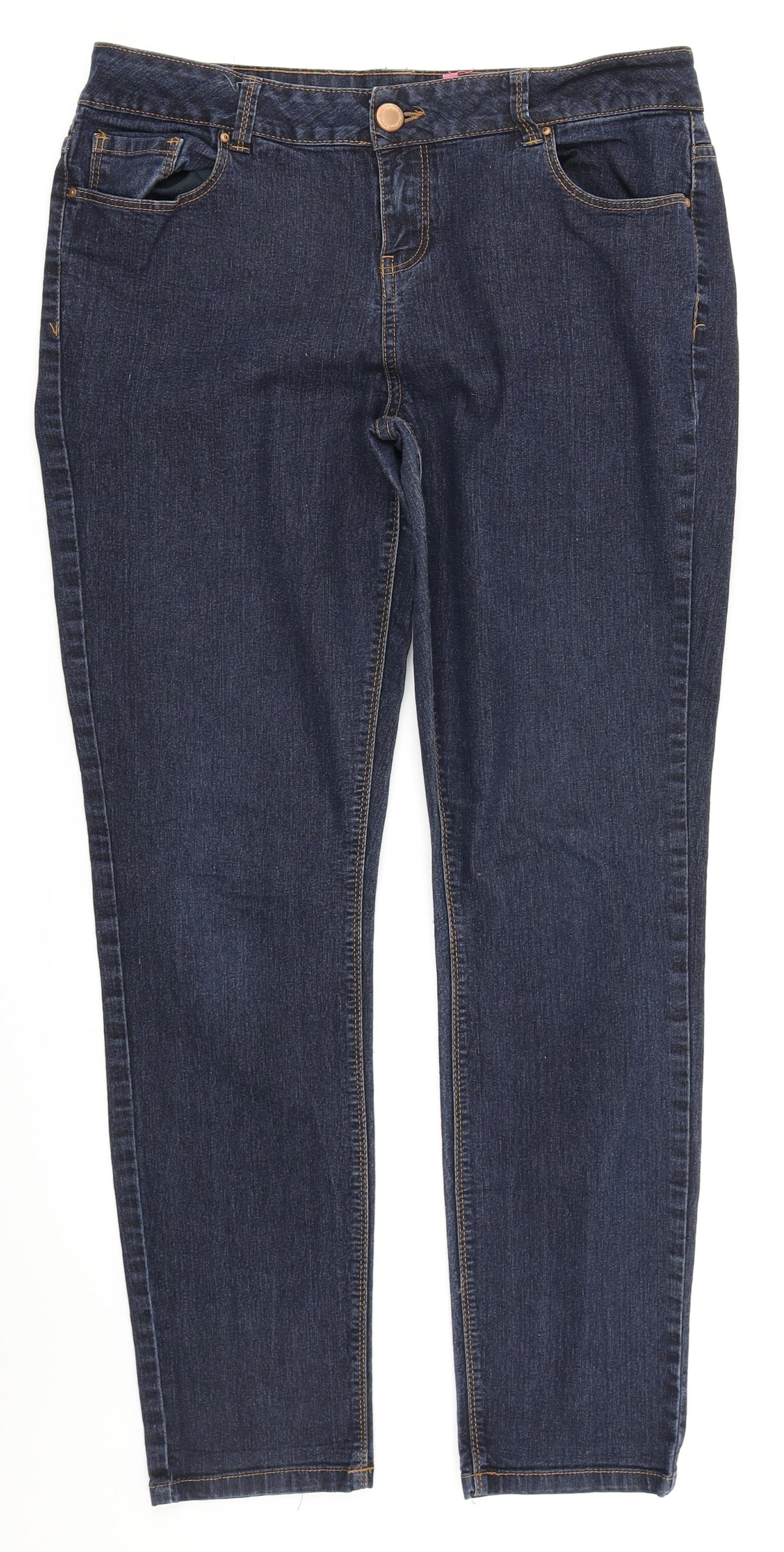 Womens UK Size 32 in Preworn Regular Fit Skinny Blue Jeans