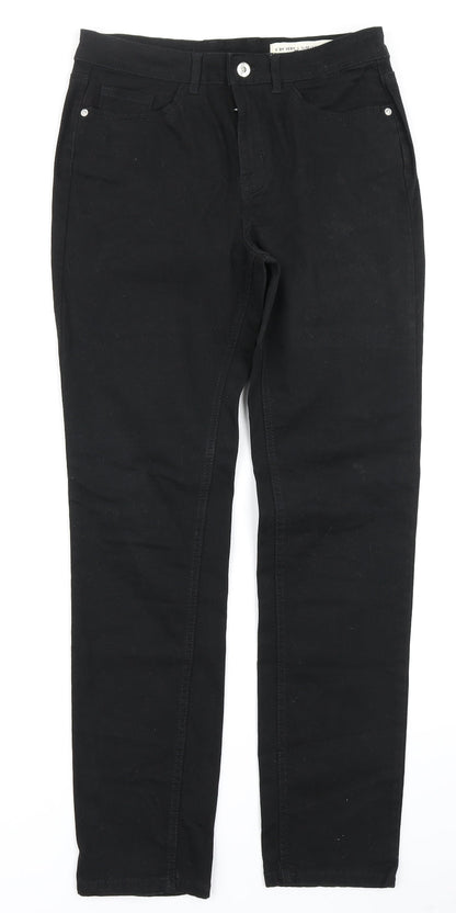 V Womens Black  Denim Skinny Jeans Size 10 L28 in