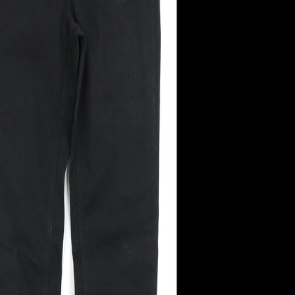 V Womens Black  Denim Skinny Jeans Size 10 L28 in