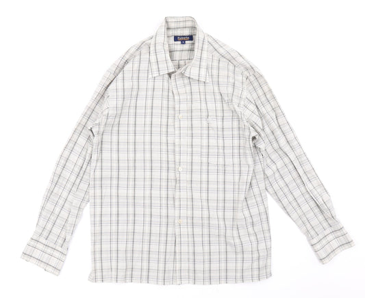 Roberto Mens Beige Plaid   Button-Up Size S