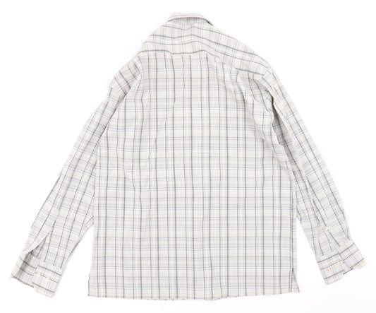 Roberto Mens Beige Plaid   Button-Up Size S