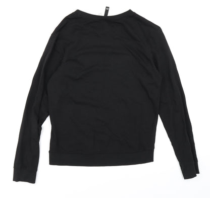 Divided Womens Black   Pullover Sweatshirt Size XS  - Christmas Candy Canes