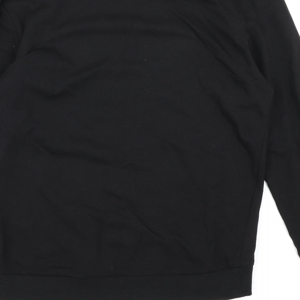 Divided Womens Black   Pullover Sweatshirt Size XS  - Christmas Candy Canes