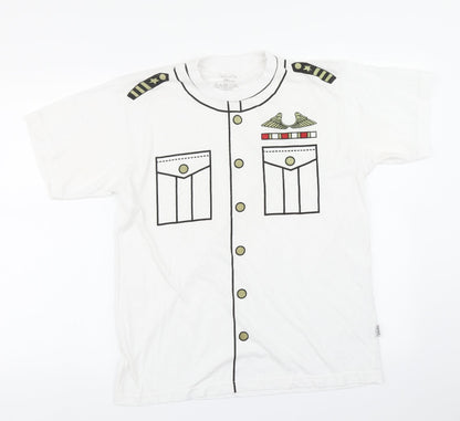 Wicked Fun Mens White    T-Shirt Size M