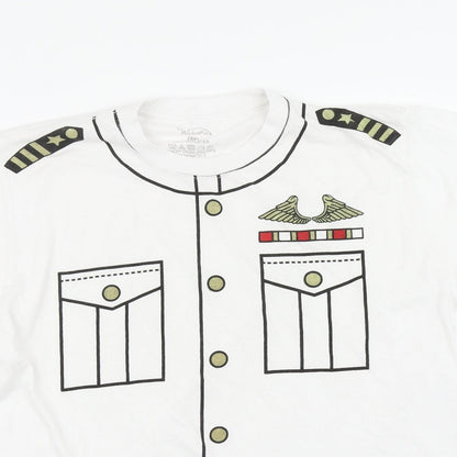 Wicked Fun Mens White    T-Shirt Size M