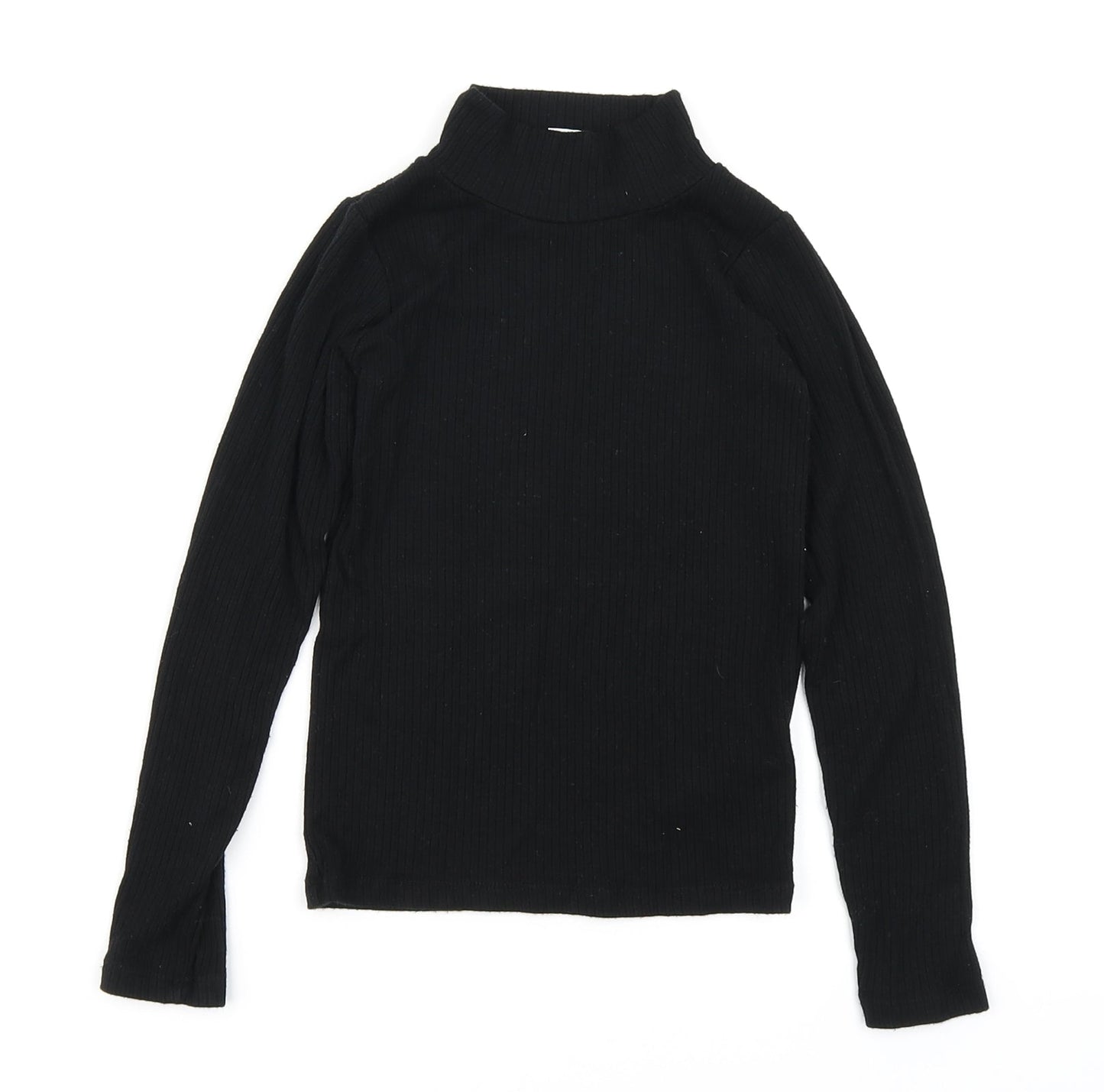 F&F Girls Black   Basic T-Shirt Size 8-9 Years