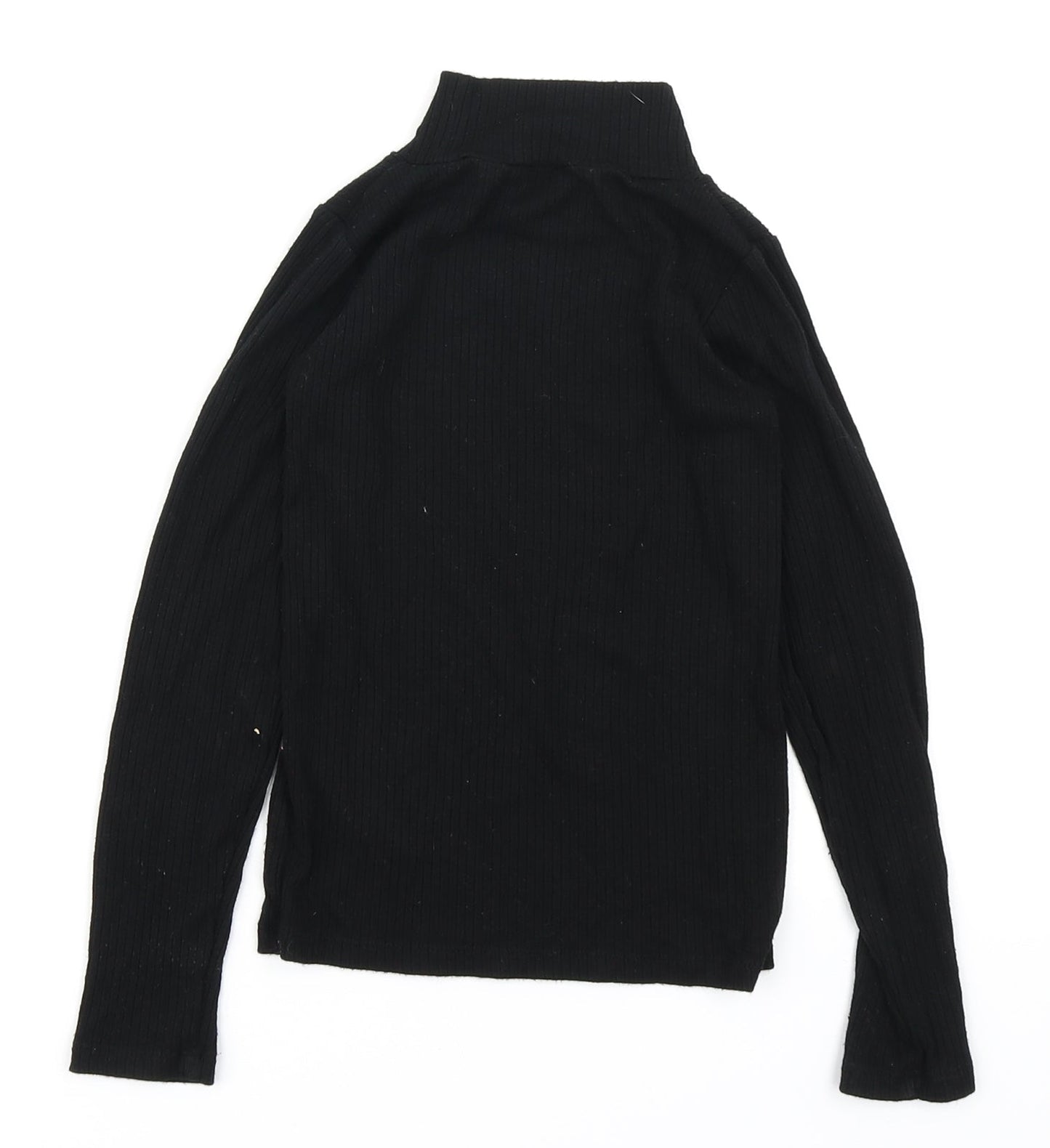 F&F Girls Black   Basic T-Shirt Size 8-9 Years