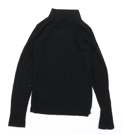 F&F Girls Black   Basic T-Shirt Size 8-9 Years