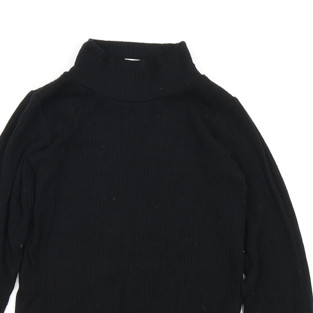 F&F Girls Black   Basic T-Shirt Size 8-9 Years