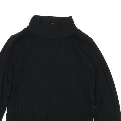 F&F Girls Black   Basic T-Shirt Size 8-9 Years