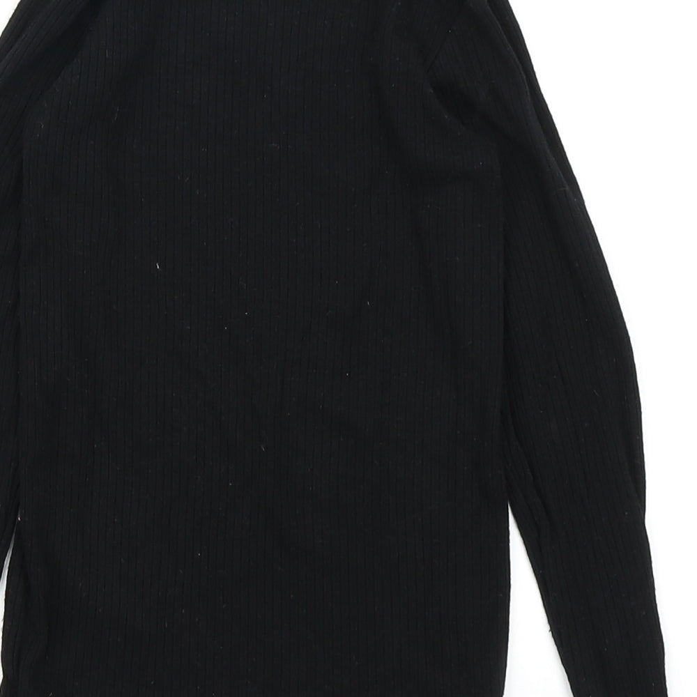 F&F Girls Black   Basic T-Shirt Size 8-9 Years