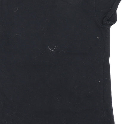 Miss E-vie Girls Black   Basic T-Shirt Size 9-10 Years