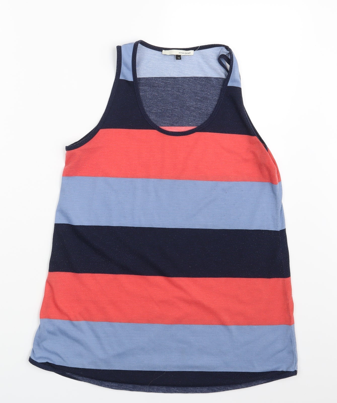 Womens UK Size 10 River Island Multicoloured Camisole Blouse
