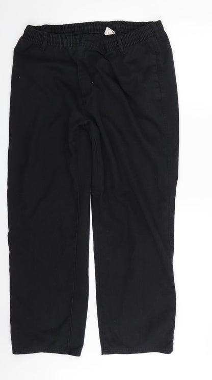 Preworn Mens Black   Jogger Trousers Size 42 in L24 in