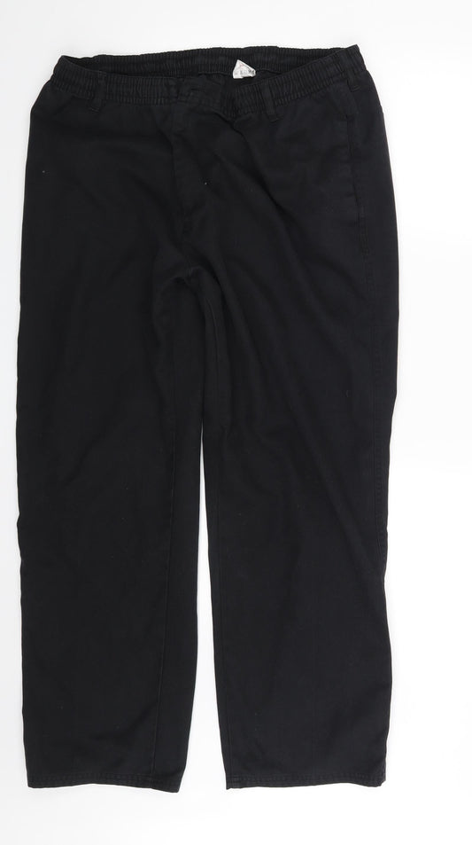 Preworn Mens Black   Jogger Trousers Size 42 in L24 in