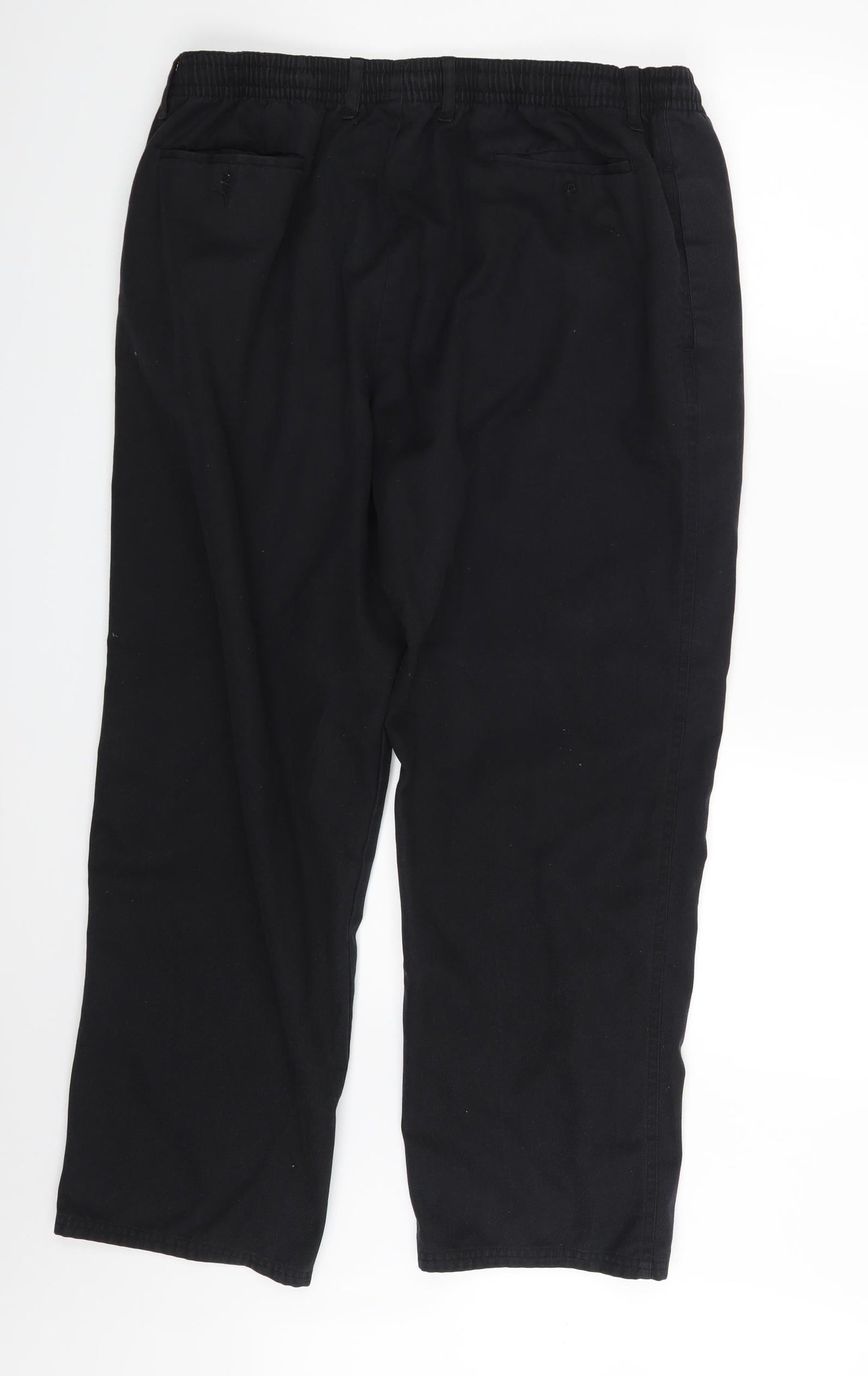 Preworn Mens Black   Jogger Trousers Size 42 in L24 in