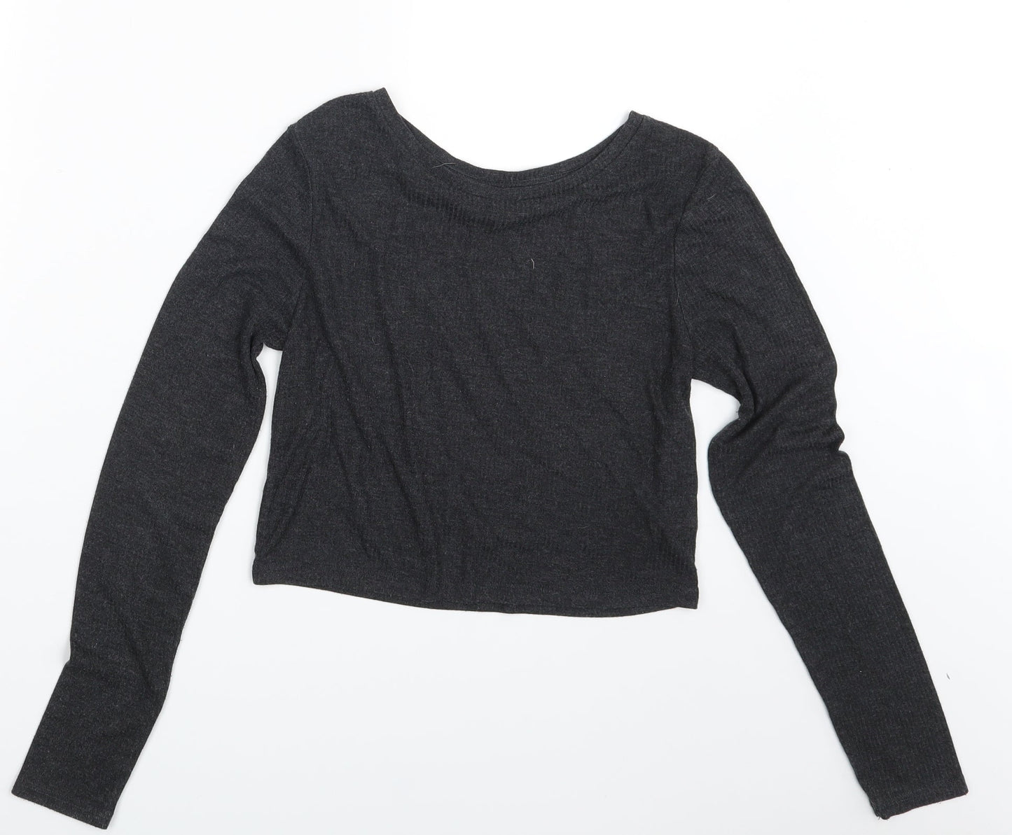 Womens UK Size 10 Topshop Grey Pullover Jumper