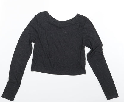 Womens UK Size 10 Topshop Grey Pullover Jumper