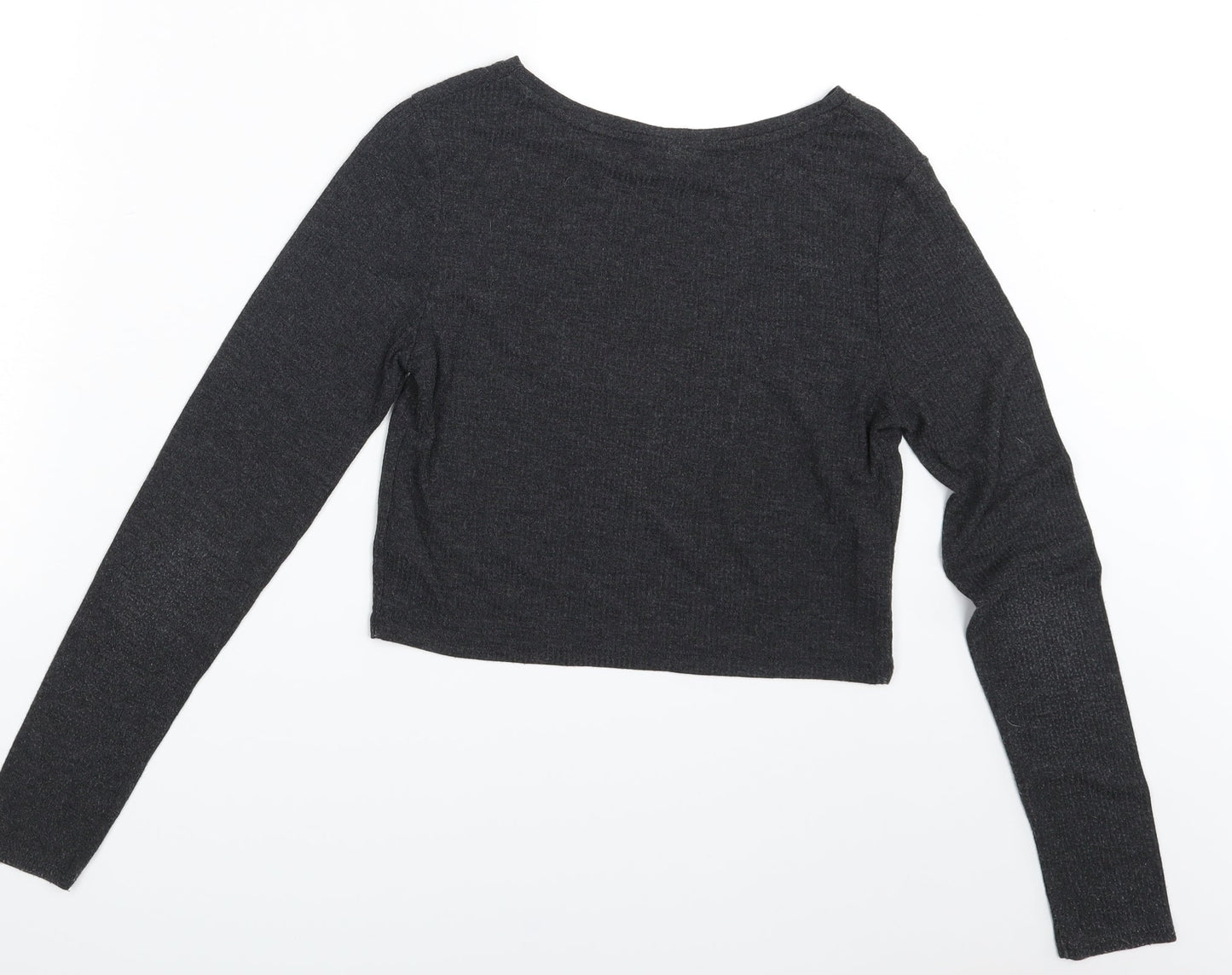 Womens UK Size 10 Topshop Grey Pullover Jumper