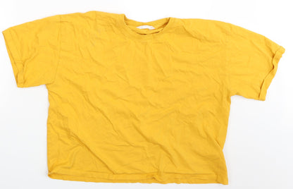 Primark Womens Yellow   Basic T-Shirt Size 12