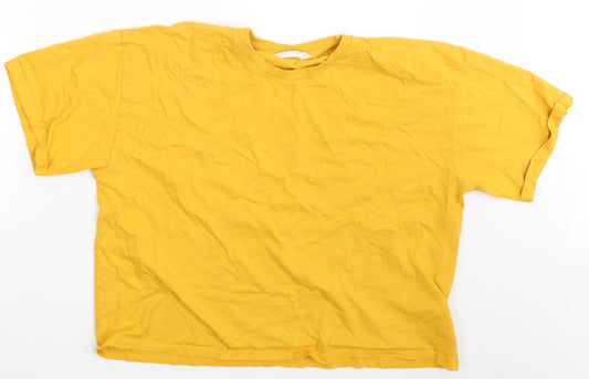 Primark Womens Yellow   Basic T-Shirt Size 12