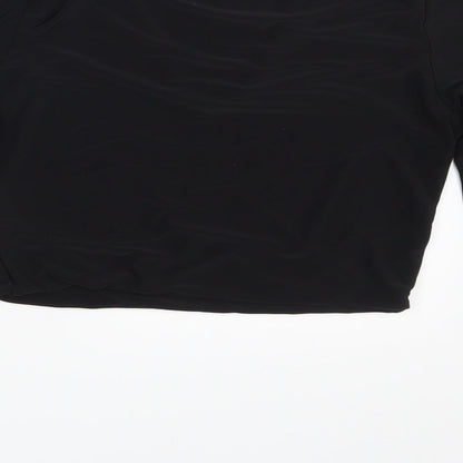 PRETTYLITTLETHING Womens Black   Basic Blouse Size 12
