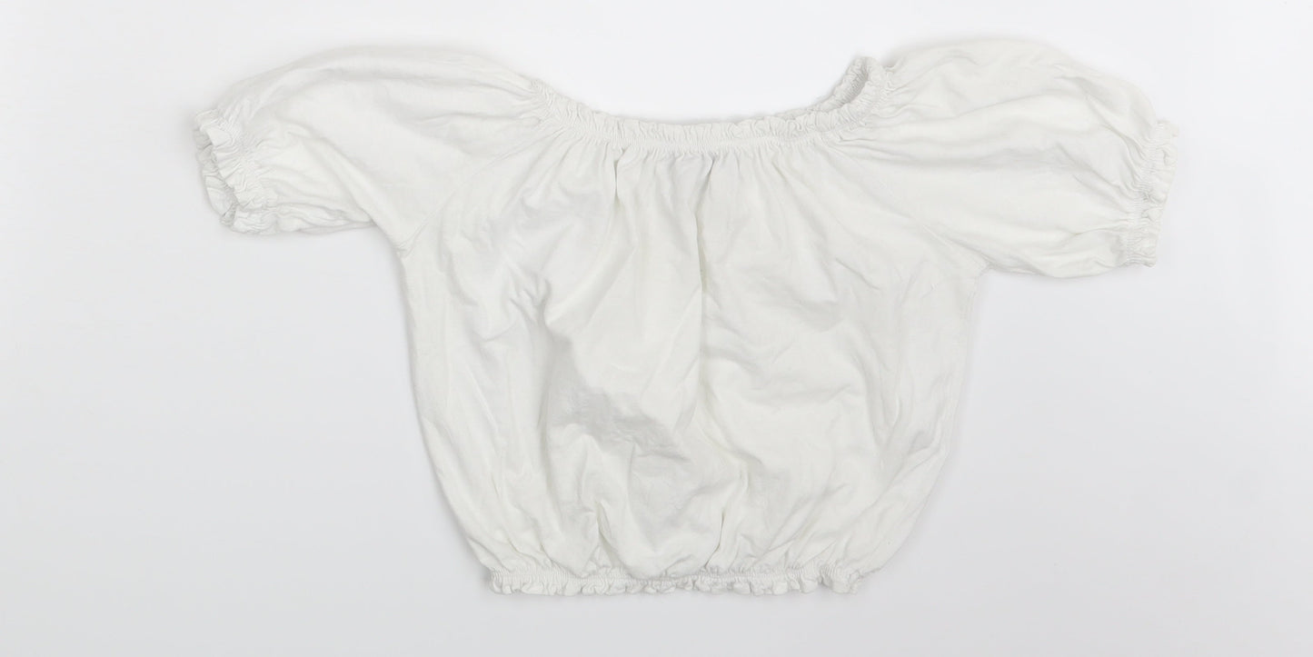 Primark Womens White   Basic Blouse Size 4
