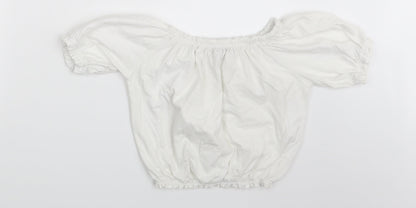 Primark Womens White   Basic Blouse Size 4